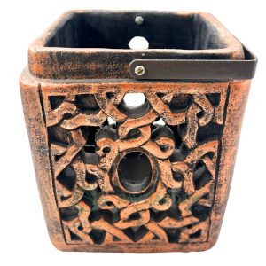 Vaso Decorativo de Cerâmica-lanterna