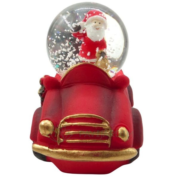 Carro Natal com Bola de Neve