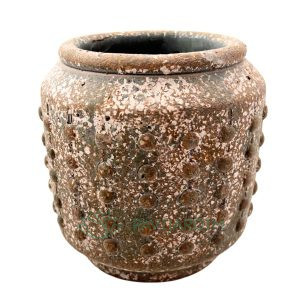 Vaso Cerâmico Textura Tribal